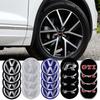 FD08-4PCS 56/60/65mm Car Tyre Wheel Center Hub Cap Sticker for VW R Line R32 Touareg Passat Polo 4 Motion MTM Blue Motion