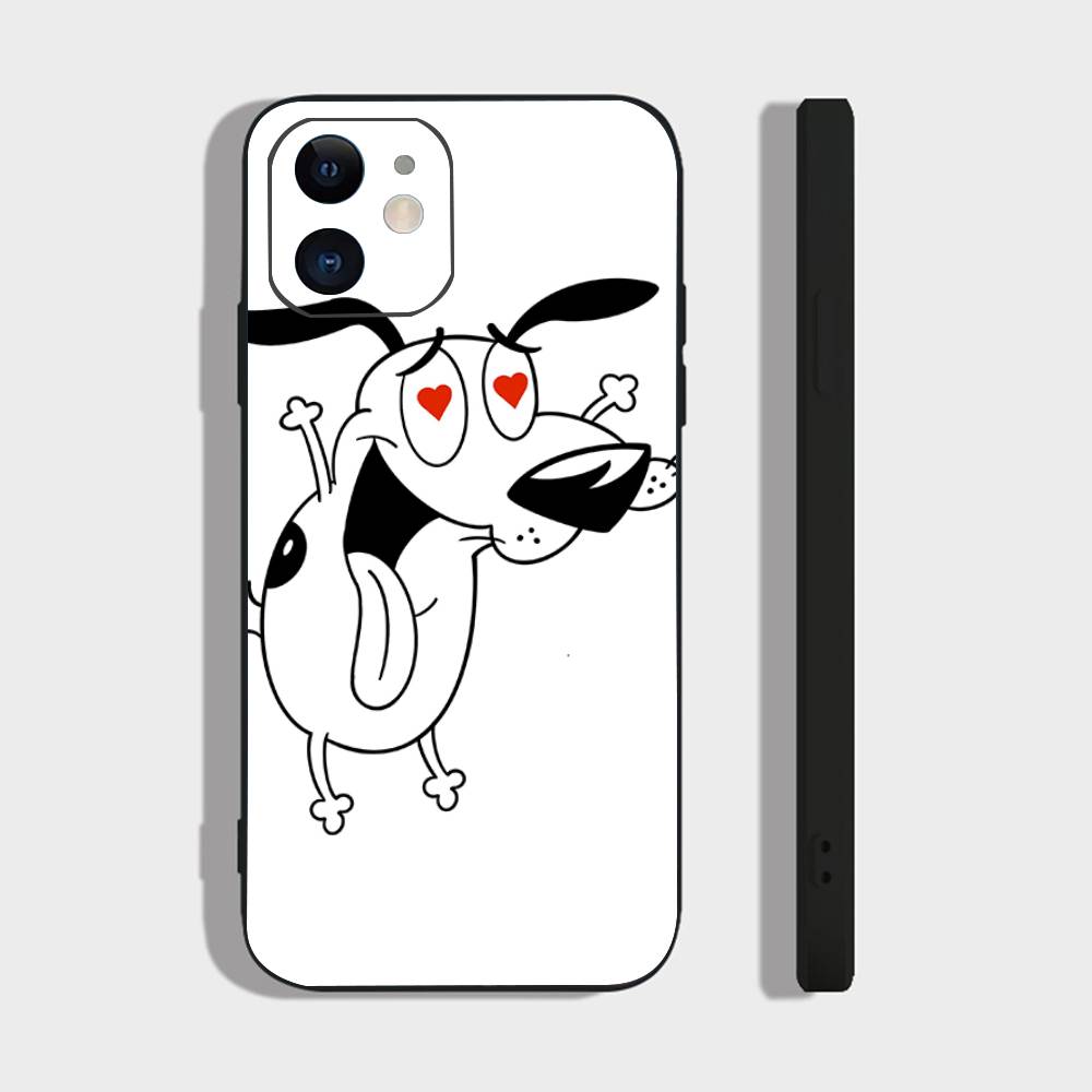 

C- Court The C- Cowly Dog Phone Case For IPhone 17 Air 16 15 14 13 Pro Max 11 12 Black Silicone Cover IPHONE 13PRO