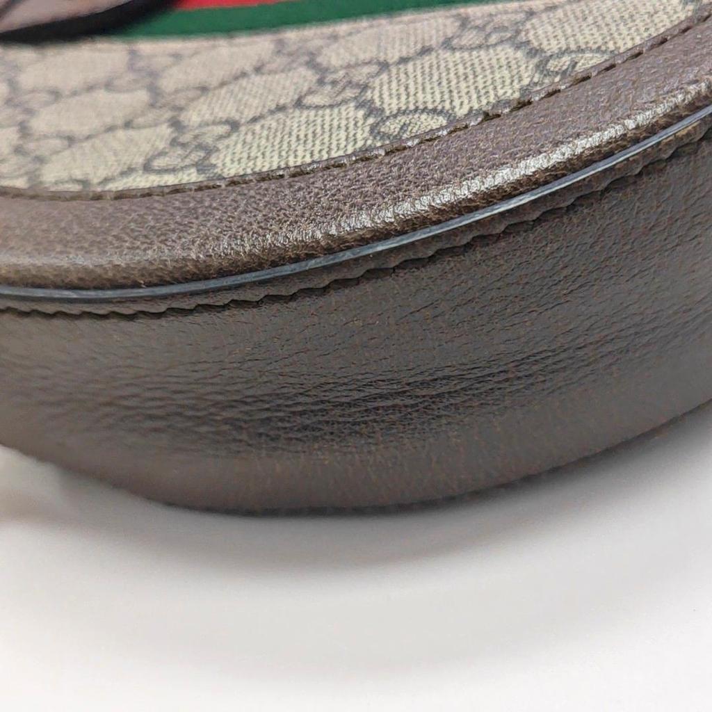 [Pre-Owned] Gucci Ophidia GG Mini Round Bag 'Beige' - Very Good #RJBFBJ