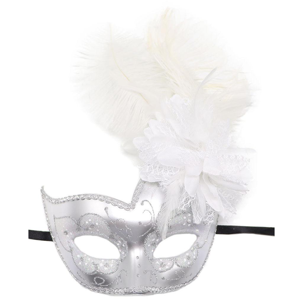 Feather Makeup Ball Ghost Festival Carnival Christmas Mask Performance Party Christmas  Easter Halloween Mask Colors Available
