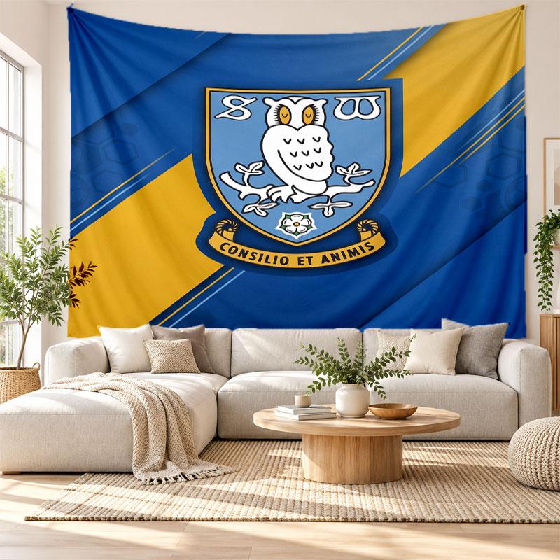 Sheffield Wednesday Wall Tapestry, Soft Fabric Wall Hanging, Decorative Backdrop For Bedroom Home Wall Art