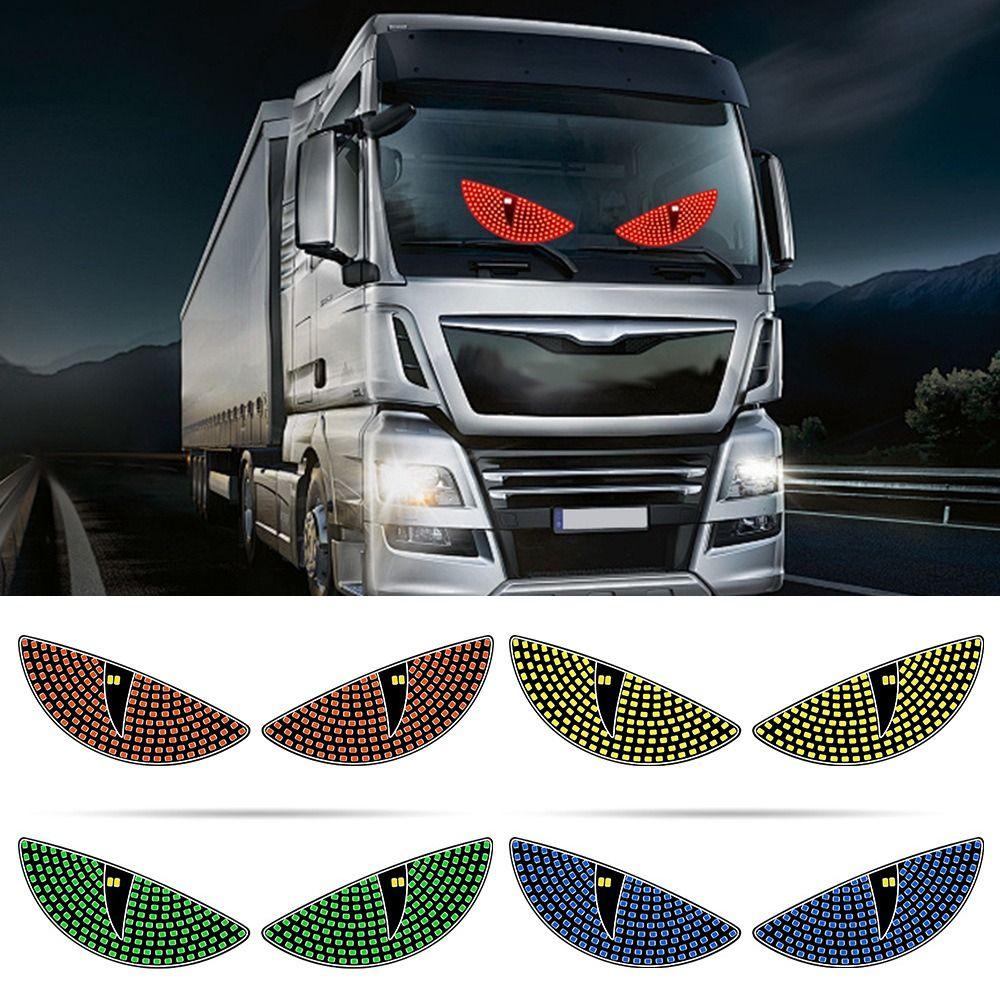 Flexible Dynamic Demon Eye Light USB LED Windshield Display Creative Atmosphere Lights  Car Decor