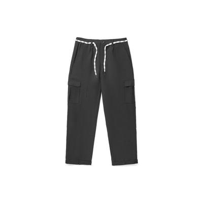 Cargo Pocket Lace-Up Woven Casual Long Pants Women Bottoms Black VN0A4BF3BLK