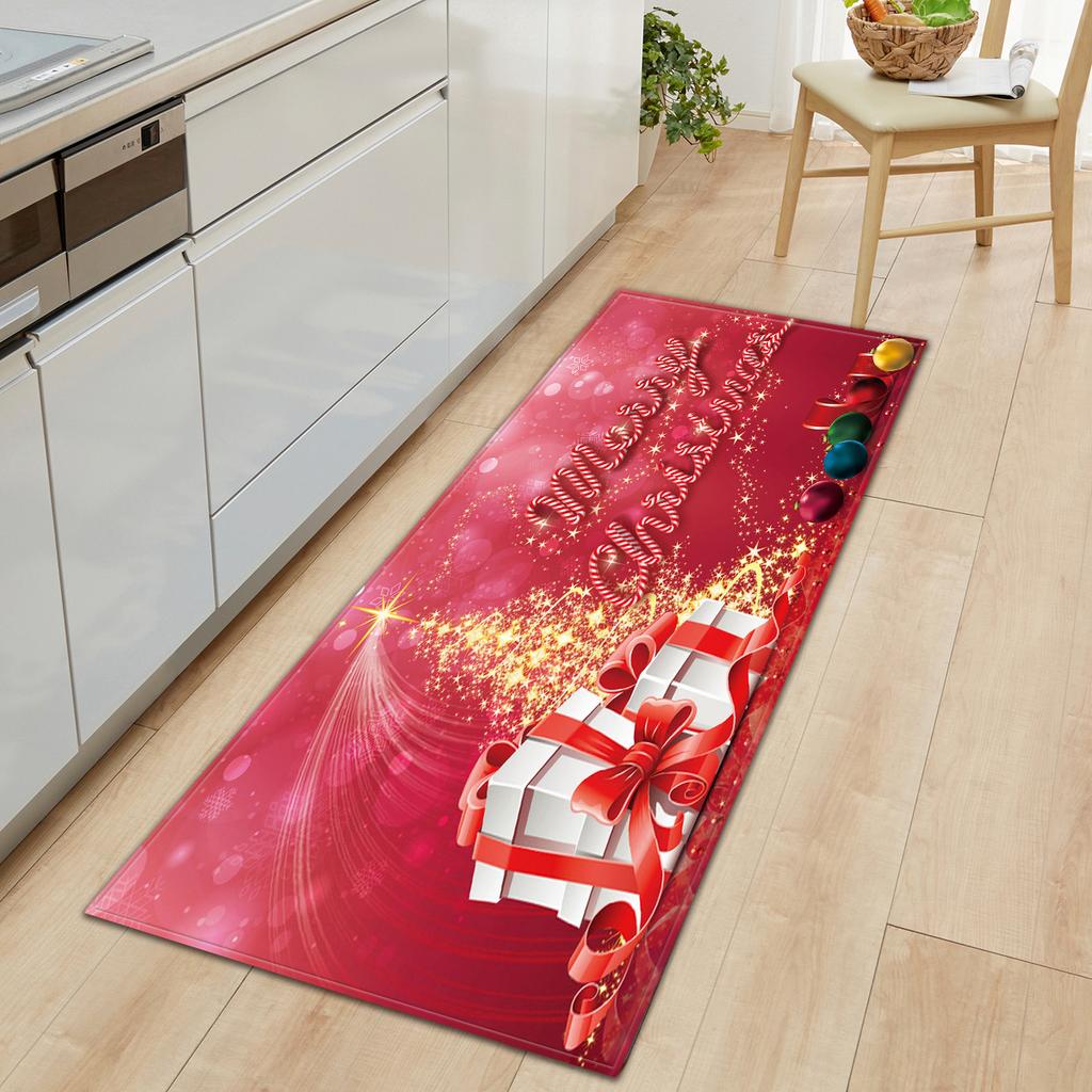 Christmas Kitchen Sand Carpet Doormat Long Floor Mat
