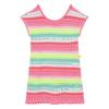 Billieblush Girls Contrast Striped Crochet A-line Mini Dress