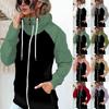 2024 Plus Size Fleece-Lined Women's Sweatshirt: Trendy, Thick, Loose Outerwear for Autumn/Winter