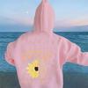 2025 Spring & Autumn Floral Print Drop Shoulder Hoodie