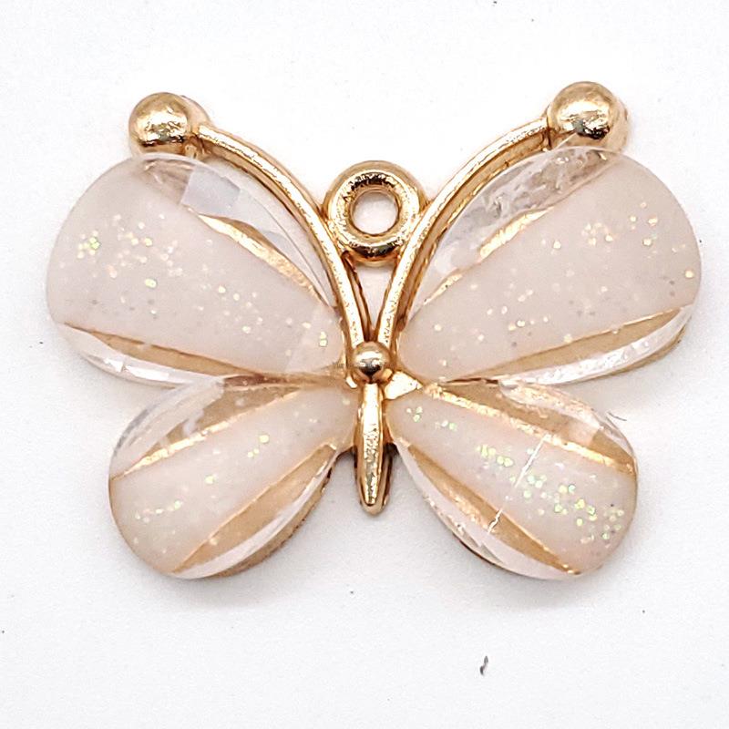 1 STK Modeschuh-Anhänger Designer Schuhanhänger Bling Strass Mädchen Geschenk Leuchten Clog Dekoration Metall Liebe Schmetterling Zubehör