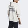 Adidas Originals R.Y.V. Double Layer Logo Vintage Hoodie Men Tops White ED7123
