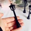 4pcs Post Lights Street Lamp Miniature DIY Dollhouse Dollhouse Street Light  New Year Decoration
