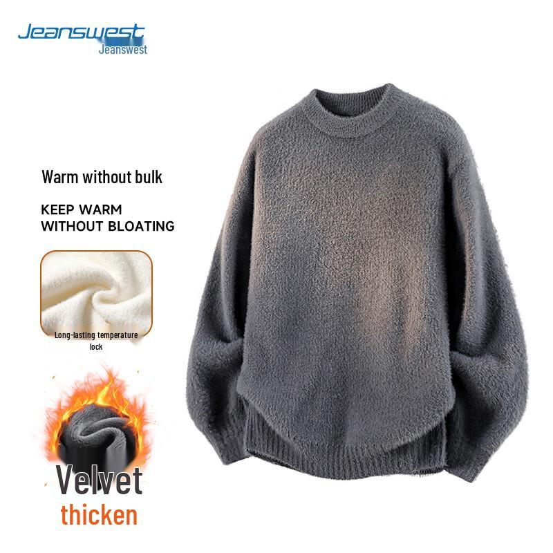 

JEANSWEST Men s Winter Round Neck Pullover Sweater 2XL