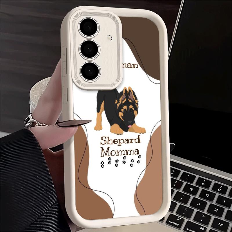 Phone Case for Samsung Galaxy S26 S25 Ultra S24 FE German Shepherd Dog Shell S23 Plus S22 + S21 S20 5G Soft Silicone Funda