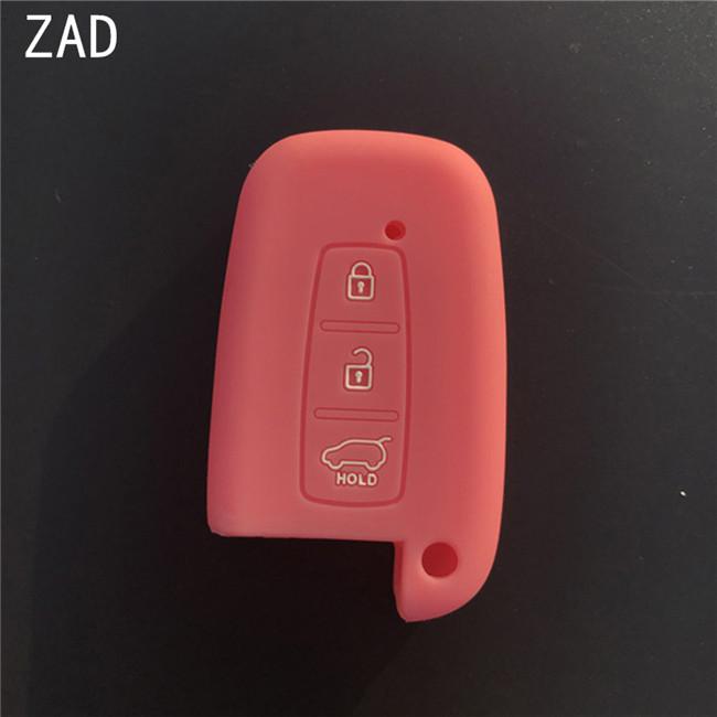 ZAD 3 Buttons Silicone Car Key Case Cover for KIA K5 K4 K3 K2 Rio Sportage Cerato Sorento Forte Carens Smart Key Car Key Case