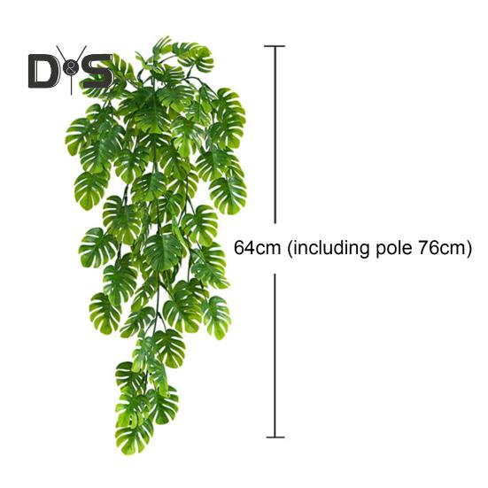 Medoc Fake Vine Fadeless Rezistent la uzură Simulare realistă de suspendare pe perete Monstera