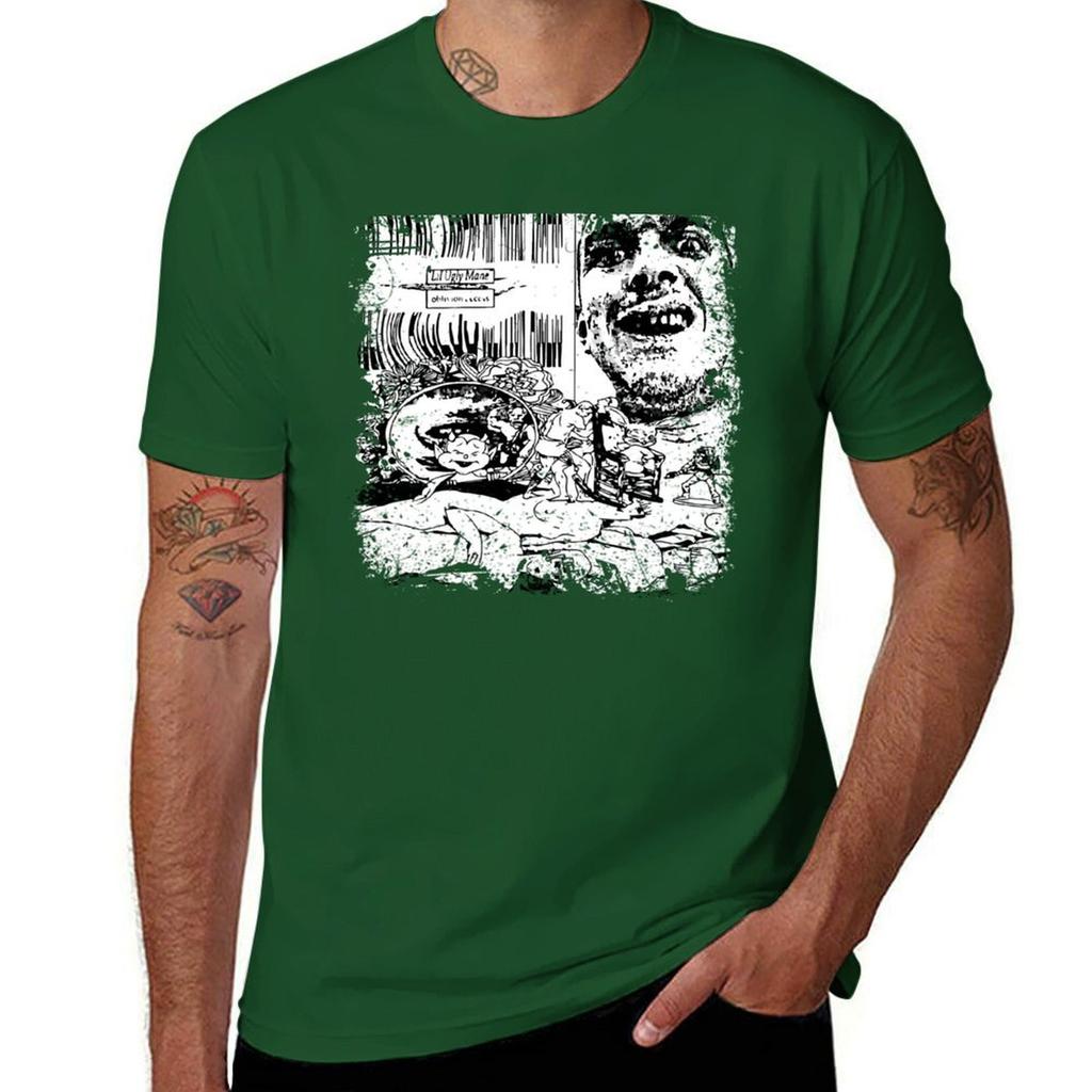 Lil Ugly Mane T-Shirt Ästhetische Kleidung Oversized Oberteile Sublim Herren Grafik-T-Shirts Hip Hop