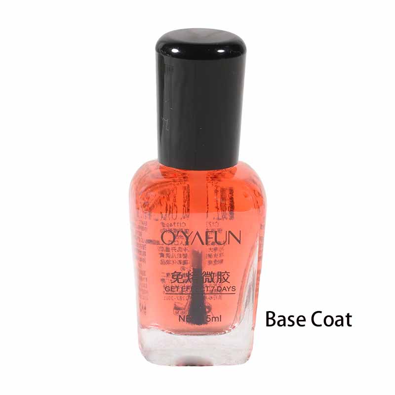 15 ml, nicht abziehbarer Nagellack, wasserfest, keine UV-Lampe erforderlich, Mikrogel-Formel, Glitzer, schnelltrocknend, lang anhaltende Maniküre