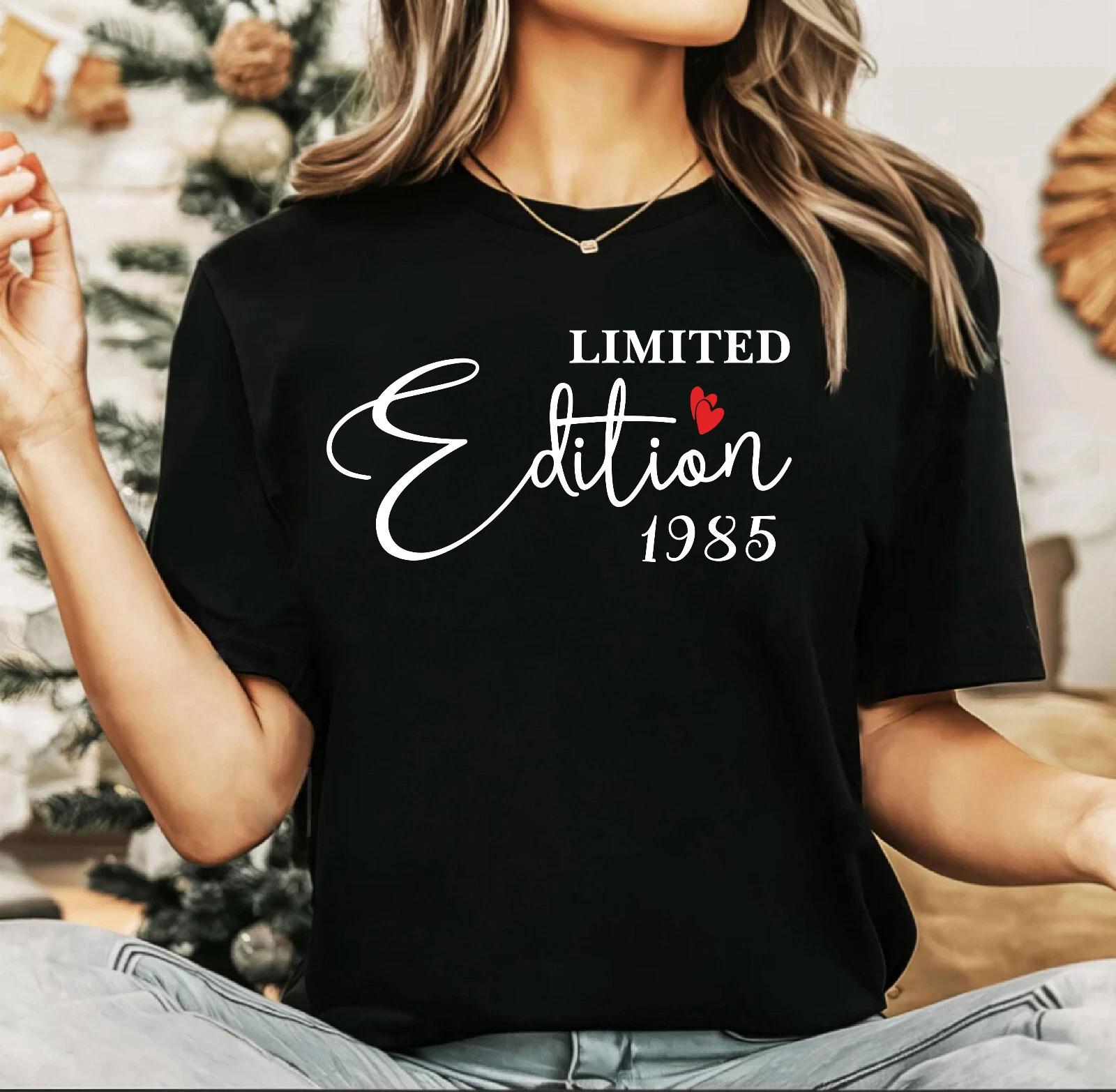 T-shirt mens,T-shirt women,tshirt bundle,Gift for him, 1985 Limited edition love M