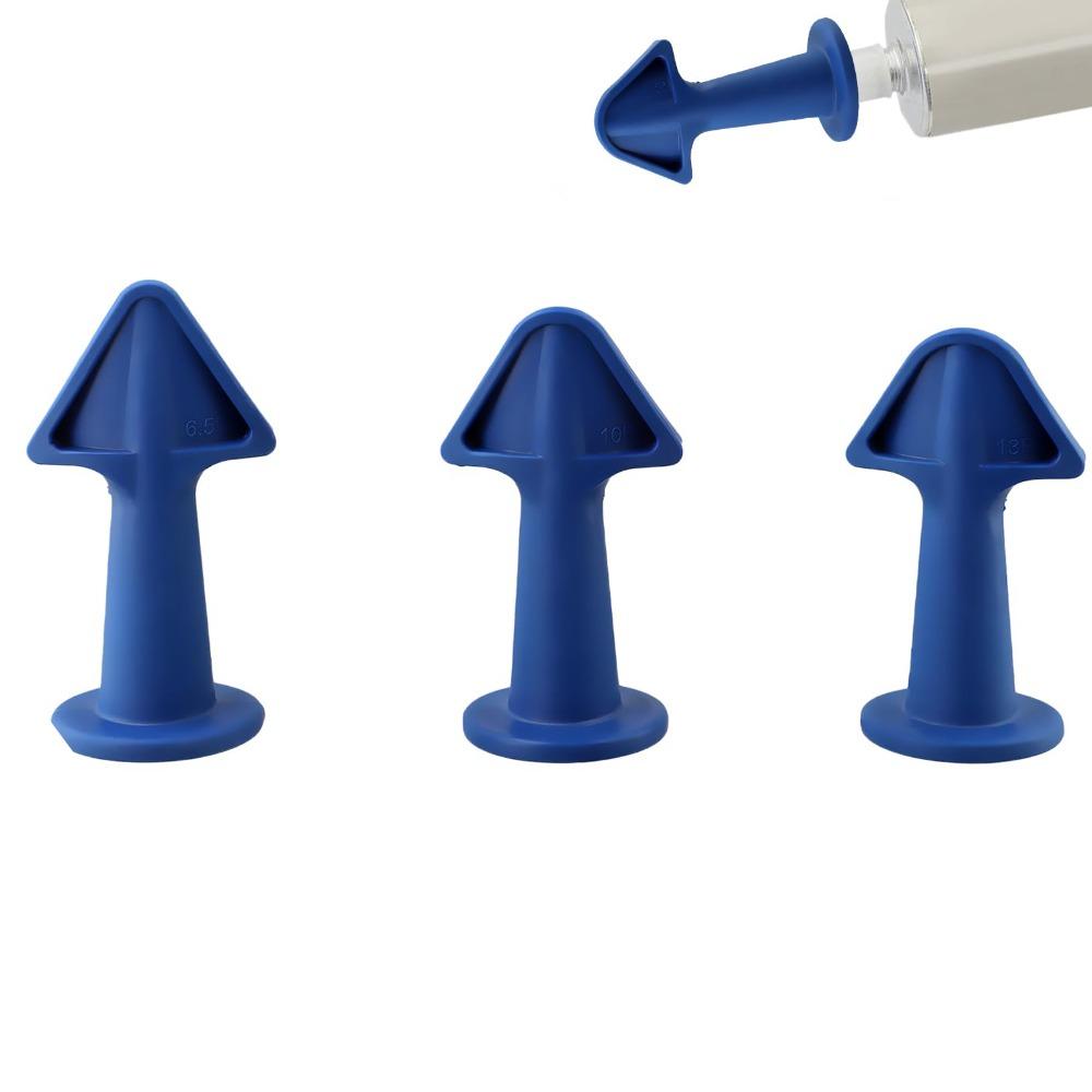 3PCS 6.5R Caulking Nozzle Set Multi-Purpose Precision Silicone Caulking Tools Reusable Caulk Nozzle Applicator
