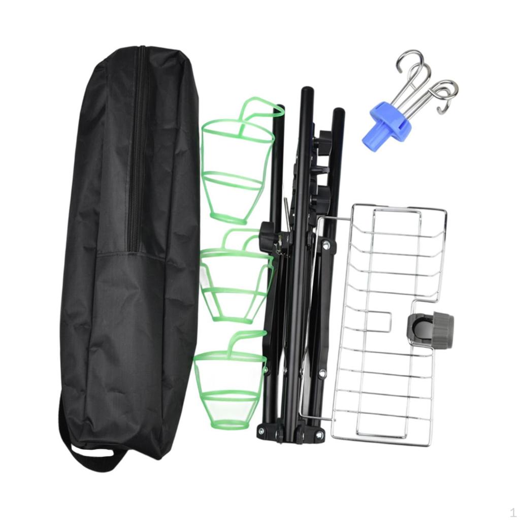 IV Pole Adjustable Drip Bag Stand Feeding Tube Holder Foldable for Bed Nursing Travel