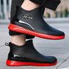 Outdoor Men Fishing Rain Boots Non-slip Waterproof Rain Boots Indoor Warm Kitchen Work Rain Boots Car Wash Rubber Boots