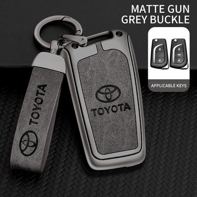 Zinc Alloy Car Remote Key Cover Case For Toyota Auris Corolla Avensis Verso Yaris Aygo Scion TC IM Camry RAV4 Forturner Hilux F10