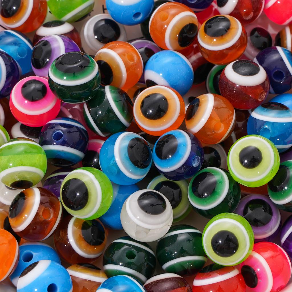 50 Stuks Ovale Kralen Boze Oog Hars Tussenkralen voor Sieraden Maken