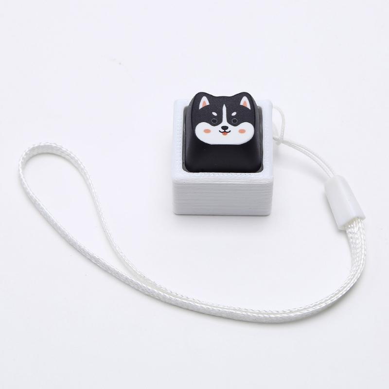 Cute Pressable Cartoon Animal Keycap Fidget Keychain Mini Stress Relief Toy for Kids Party Bag Filler