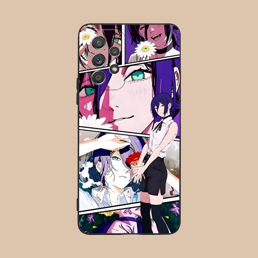 

Anime Chainsaw Matte TPU Mobile Phone Case for Samsung Galaxy A56 55 54 53 52 51 36 35 34 23 16 15 5G Colorful Cover Galaxy A51 5G