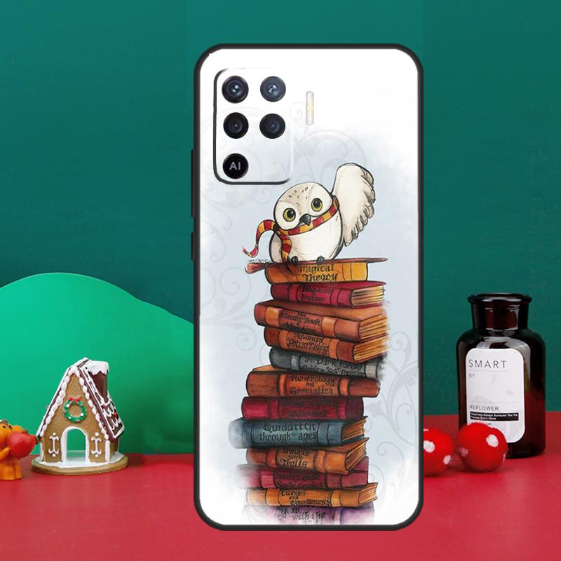 Read Books Illustration For OPPO A98 A78 A58 A79 A16 A76 A96 A5 A9 A53 A17 A57 A77 A15 A52 A72 A74 A94 A54S Case