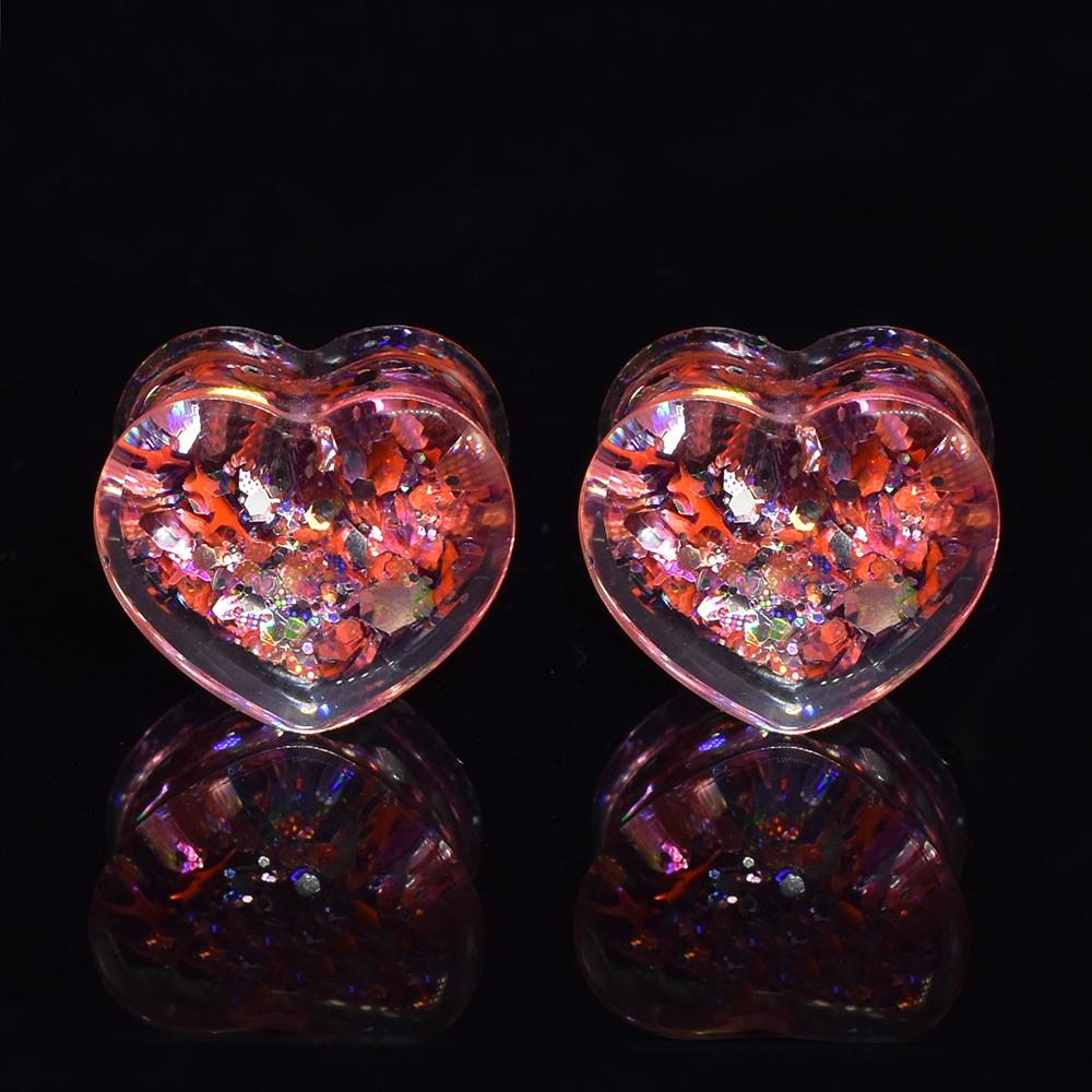 Jauges d'oreille à paillettes scintillantes de 6 à 30mm, bouchons tunnels, extenseurs, bijoux pour le corps