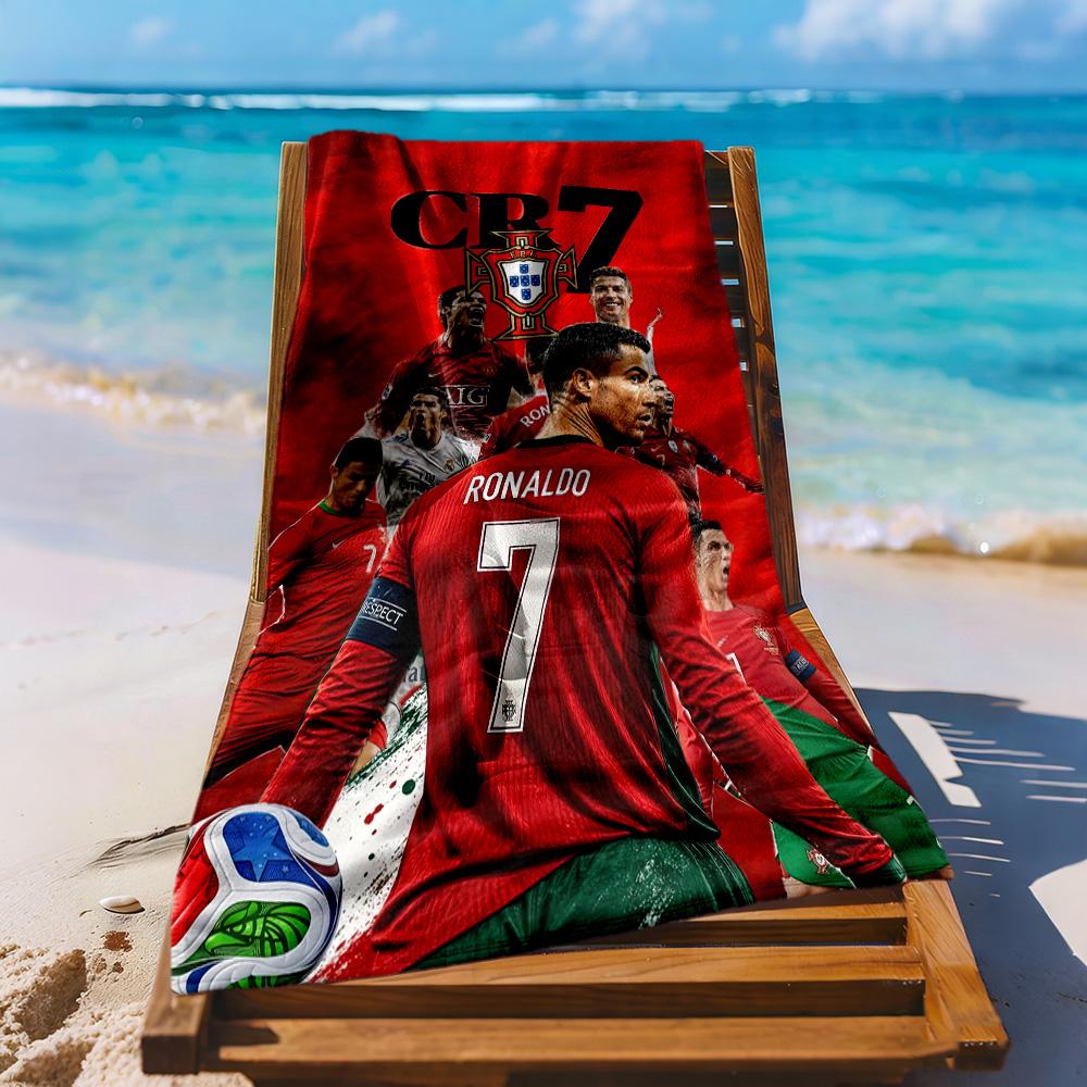 Cristiano Ronaldo Beach Towel Quickdry Soft Microfiber Comfortable Lightweight Perfect For Traveling Yoga Camping And Swimming