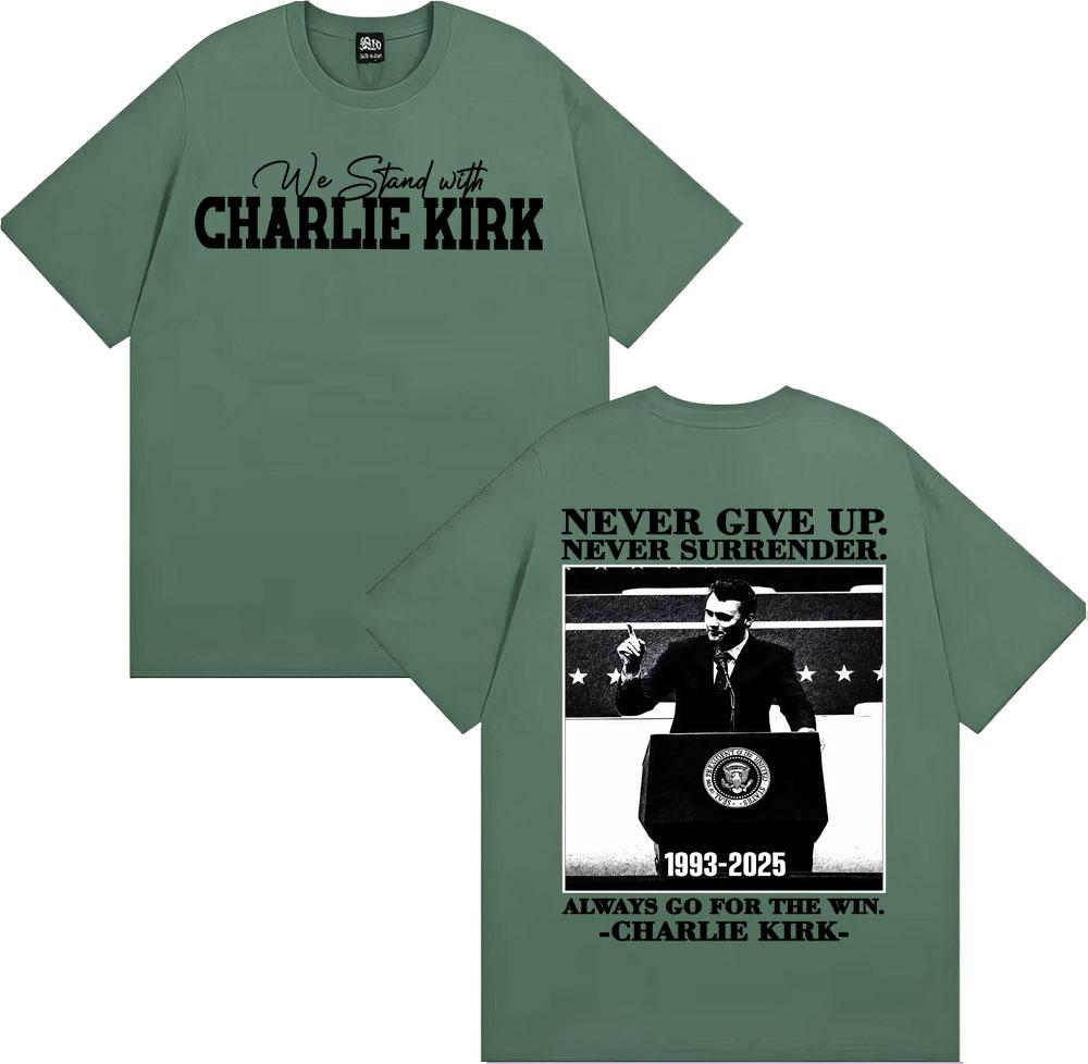 

Justice for Charlie Kirk Freedom T Shirt Harajuku Y2k High Street Oversized T Shirts Men Women Summer ONeck 100 Cotton Tshirt 3XL