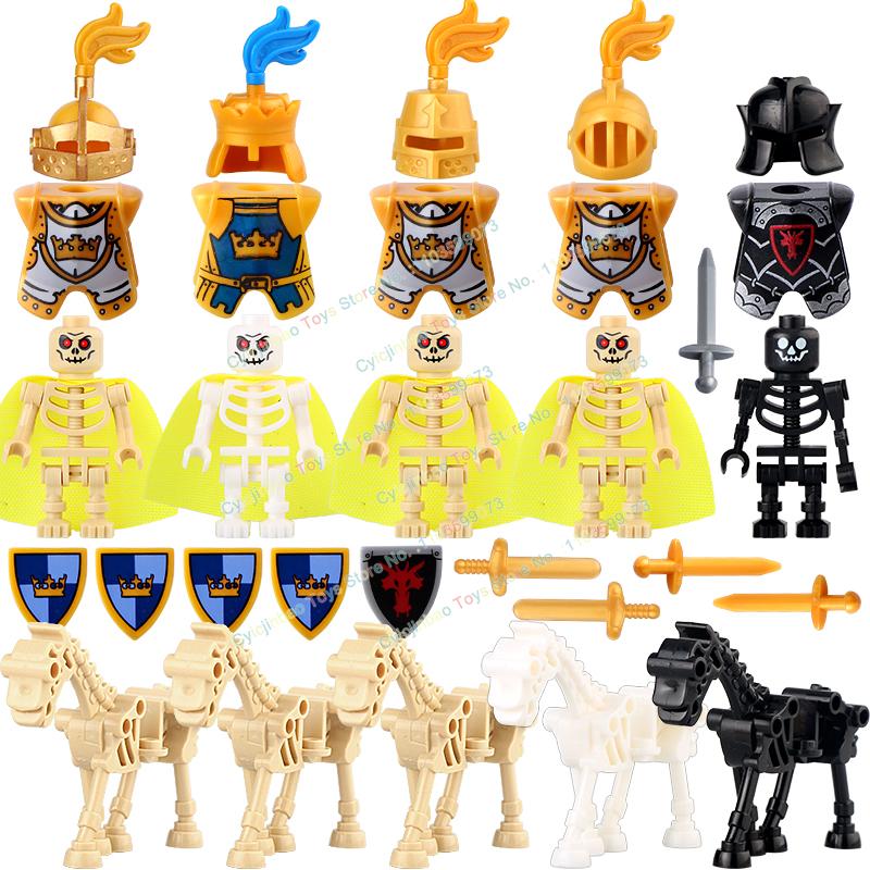 

Средневековый Рыцарь Скелет Рыцарь Аксессуары Щит Копье Доспехи Кирпичики Конструктор Экшн Фигурка Детская Игрушка AX9815-16 01 02 10 18
