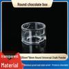 Billiard Chalk Box, Transparent Round Chalk Holder (5-pack)