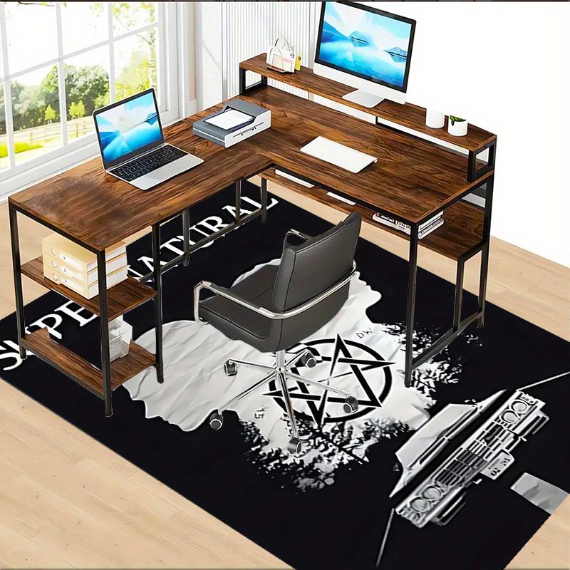 Supernatural Polyester Carpet, Soft Indoor Mat for Office Chair, Living Room, Computer Desk - Decorative Home Office Rug Design