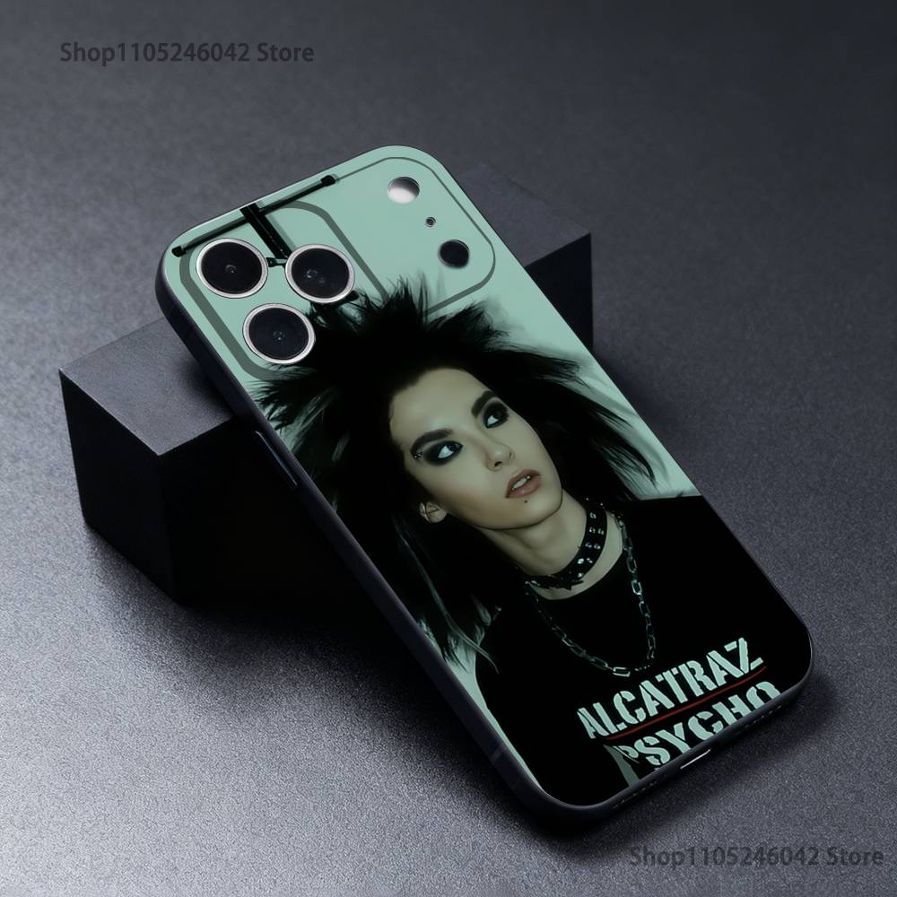 

Чехол для телефона T-Tokio Hotel Tom Bill K-Kaulitz Черный Мягкий Чехол Для iPhone 17,16,15,14,13,12,11,Pro,XS,Max,XR,Plus,E,SE4,Mini iPhone15