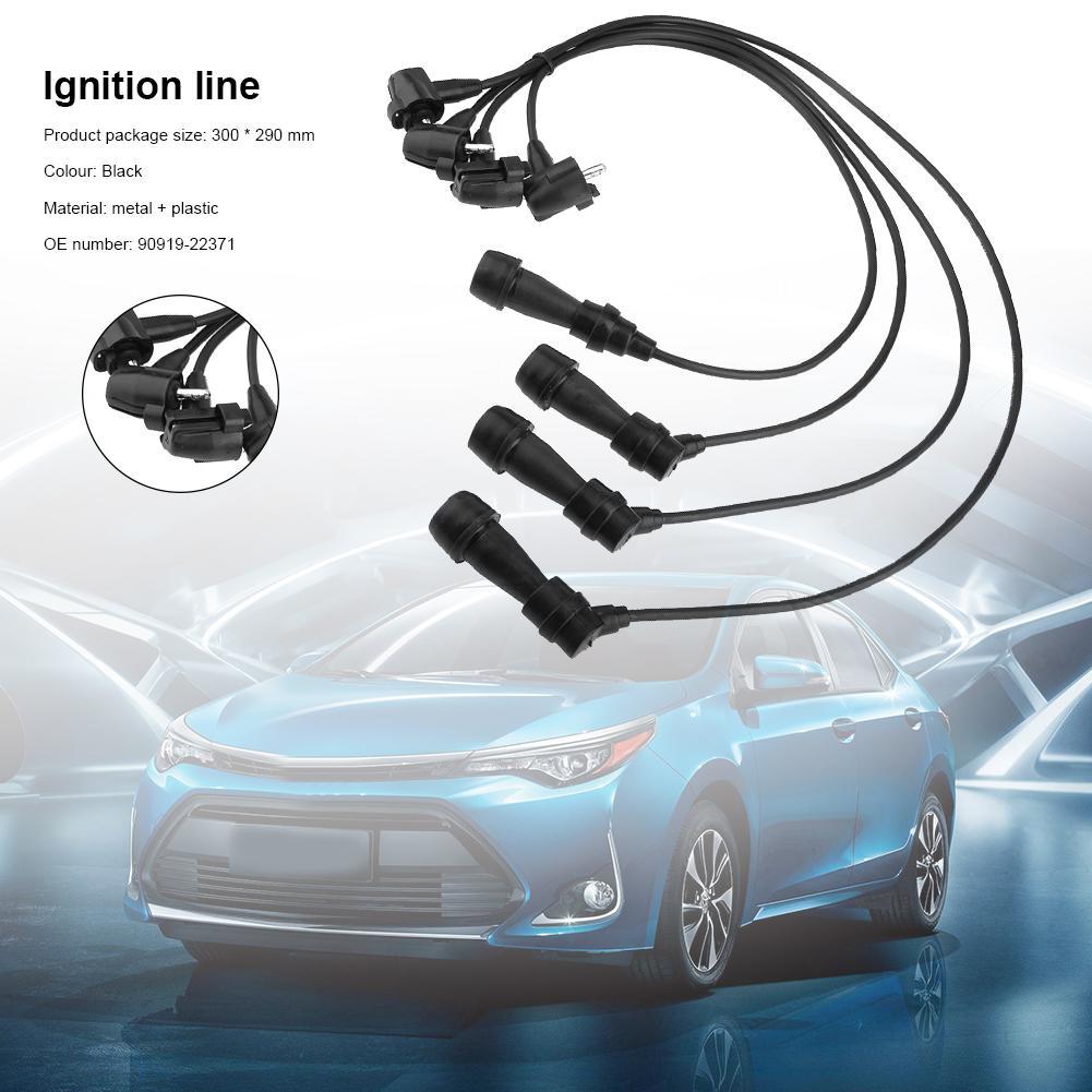 COIL AND SPARK CORD WIRE RESISTIVE / SPARK PLUG CABLE SET TOYOTA 7K-E