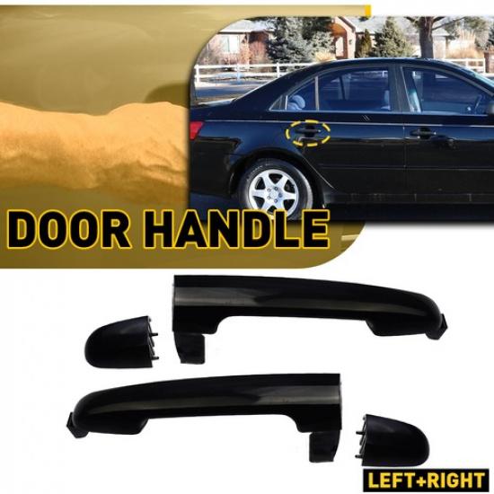 2x Outer Door Handle Rear For 2007-10 Hyundai Sonata RH/LH Driver/Passenger Side