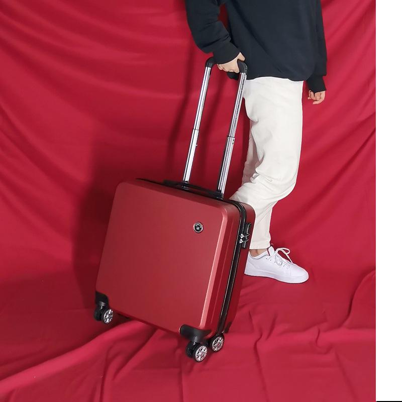 

Легкий кожаный чемодан для ручной клади 18 дюймов с универсальными колесами для путешествий 20-inch Carry-on