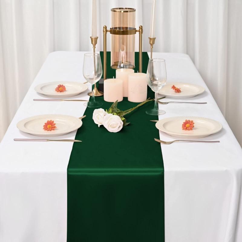 10шт скатертей для прямоугольных круглых столов для свадебных вечеринок — фото 4