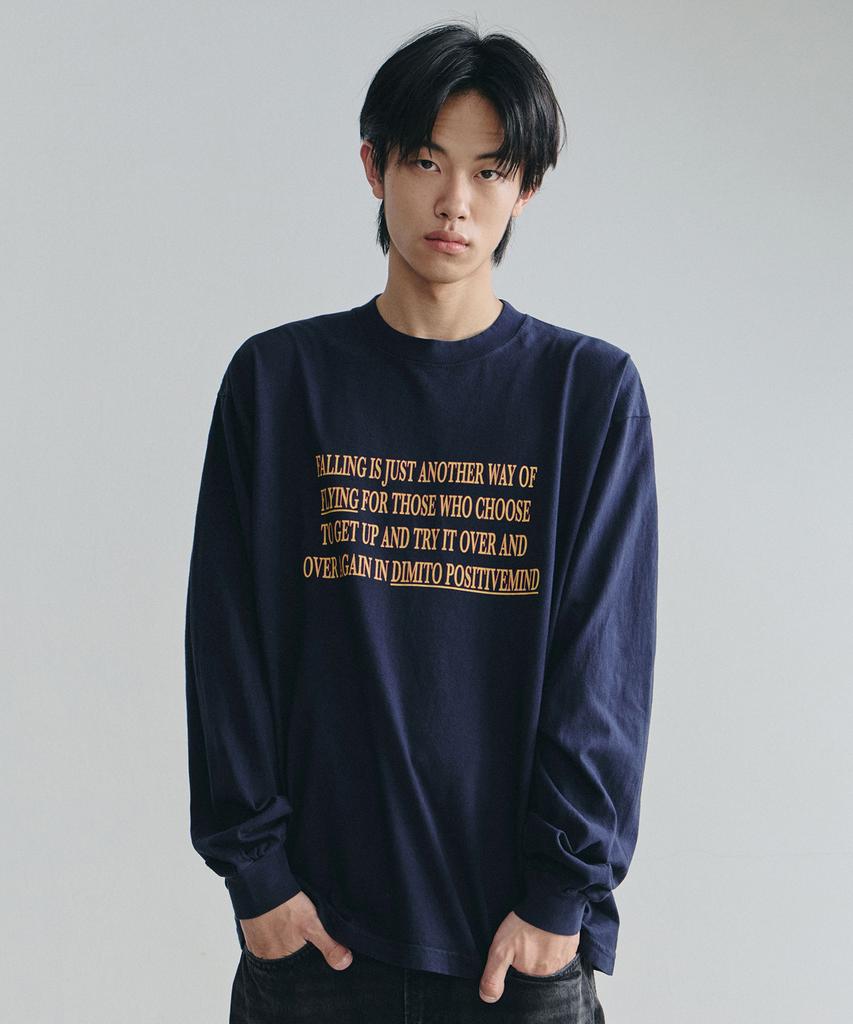 DIMITO Dmt Flow Lsv Gd 6.5Oz Tee Navy