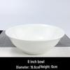 Elegant Pure White Ceramic Bowl