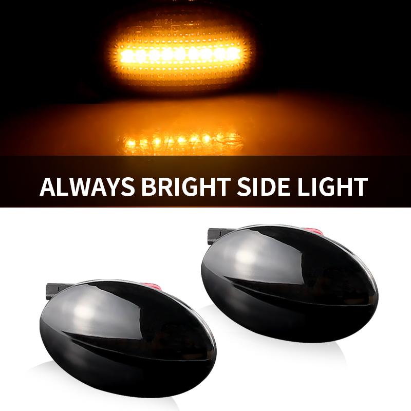 

2x Amber Front Fender Turn Signal LED Side Marker Light for Ford Fiesta III IV MK3 MK4 KA Mondeo I MK1 Transit Tourneo MK6 MK7 жёлтый