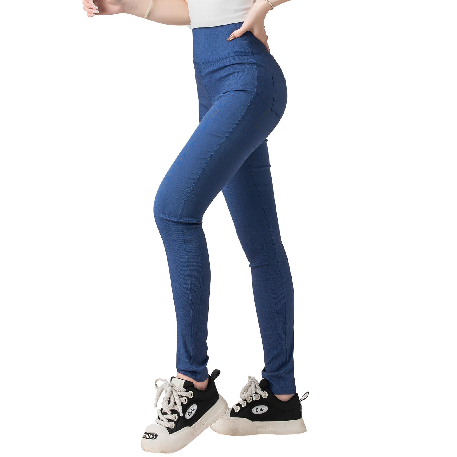 

MeadowLina Скинни Утягивающие Ноги и с Эластичной Тканью для Легкого Идеально для и Повседневной Носки Размер Женские Леггинсы, Ягодицы, Карманы, Движение, Йога,