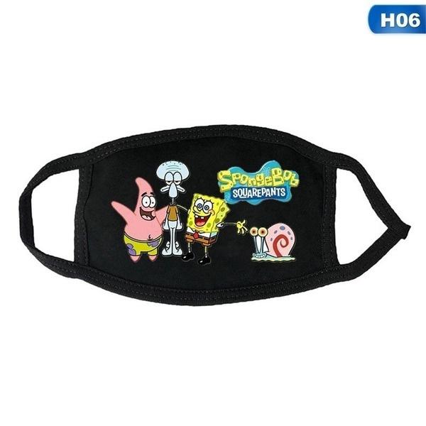 SpongeBob SquarePants Printed Mask, Washable and Reusable Dust Mask