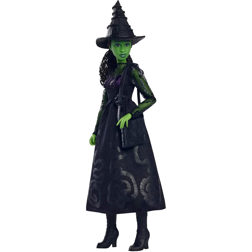 

Mattel Wicked Elphaba Doll 11.5 Inch Movie Character Dress-Up Toy Black