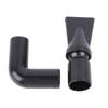 Rotatable Elbow Aquarium Pump Nozzle Duckbill Sprinkler Adjustable Nozzle Water Return Outlet Black Plastic