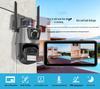 P11 Dual Lens 4G WiFi PTZ Outdoor Surveillance Camera with Dual Antennas and Dual Screens
