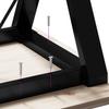 Vidaxl Dining Table with Y-Shaped Legs, 70X70X75.5 Cm