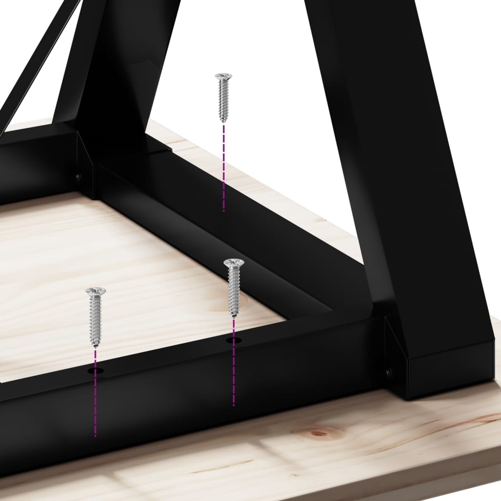 Vidaxl Dining Table with Y-Shaped Legs, 70X70X75.5 Cm
